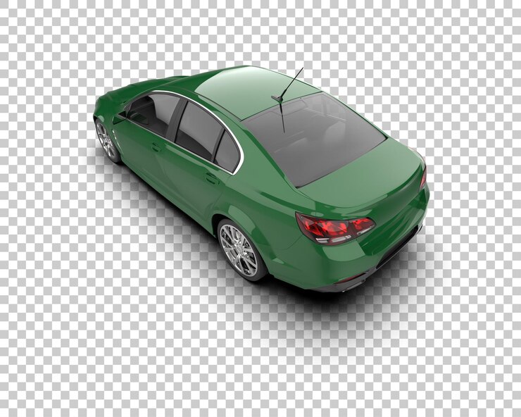 PSD ilustración de renderización 3d de automóviles modernos aislados en el fondo