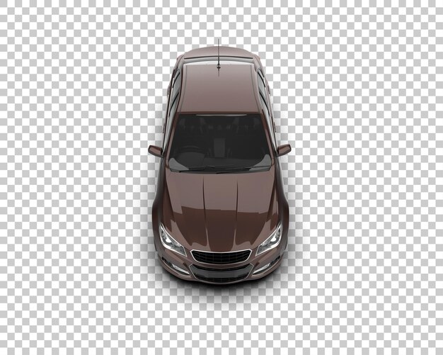 Ilustración de renderización 3D de automóviles modernos aislados en el fondo