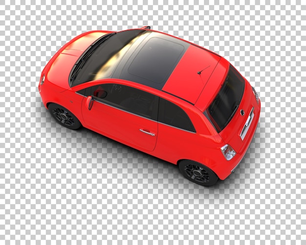 Ilustración de renderización 3D de automóviles modernos aislados en el fondo