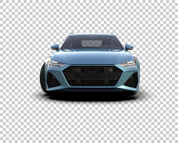 Ilustración de renderización 3D de automóviles modernos aislados en el fondo