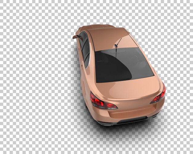 Ilustración de renderización 3D de automóviles modernos aislados en el fondo