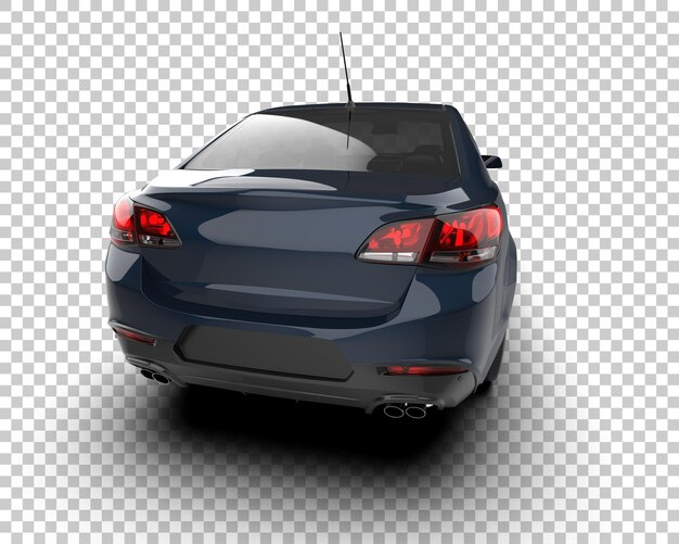 Ilustración de renderización 3D de automóviles modernos aislados en el fondo