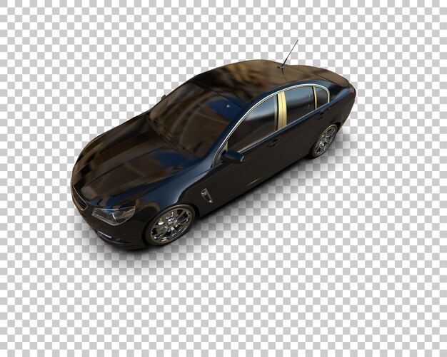 Ilustración de renderización 3D de automóviles modernos aislados en el fondo