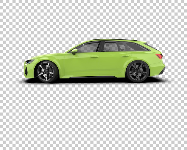 PSD ilustración de renderización 3d de automóviles modernos aislados en el fondo