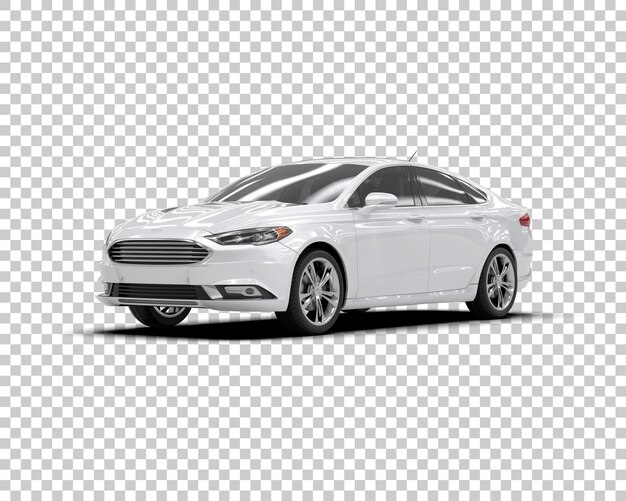 Ilustración de renderización 3D de automóviles modernos aislados en el fondo
