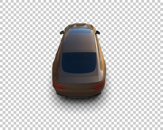 Ilustración de renderización 3D de automóviles modernos aislados en el fondo