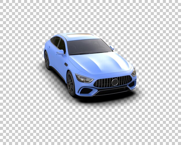 PSD ilustración de renderización 3d de automóviles modernos aislados en el fondo