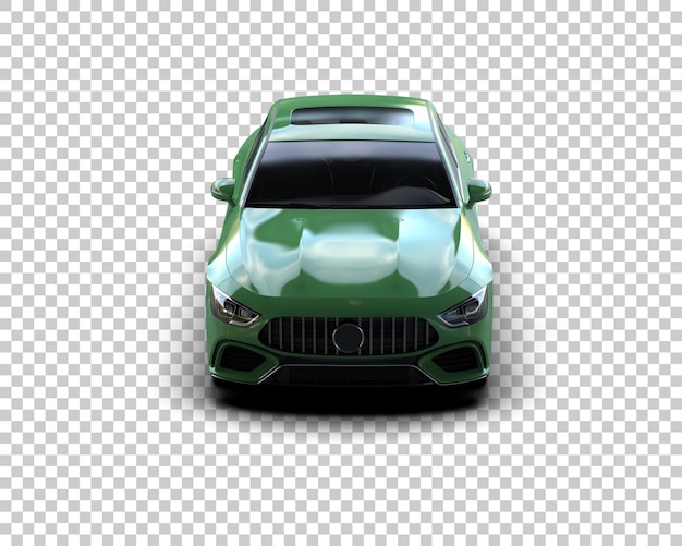 Ilustración de renderización 3D de automóviles modernos aislados en el fondo