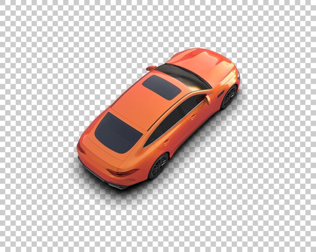 PSD ilustración de renderización 3d de automóviles modernos aislados en el fondo