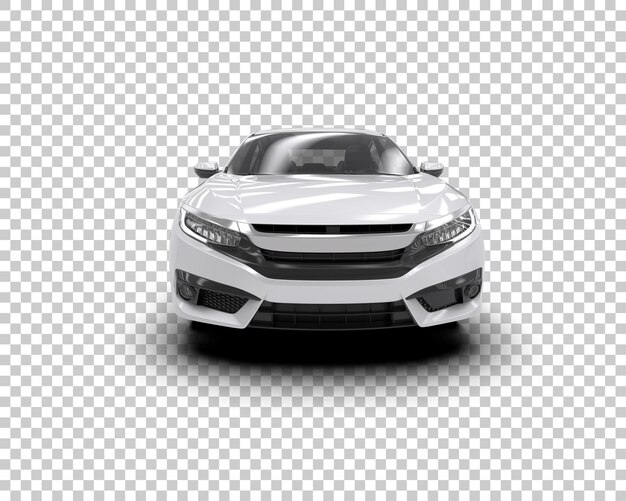 Ilustración de renderización 3D de automóviles modernos aislados en el fondo