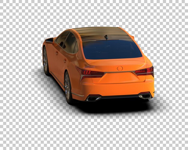 Ilustración de renderización 3D de automóviles modernos aislados en el fondo