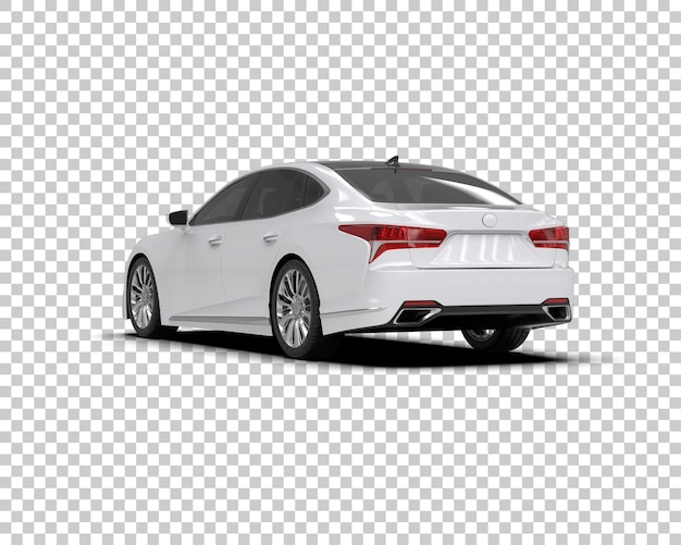 Ilustración de renderización 3D de automóviles modernos aislados en el fondo