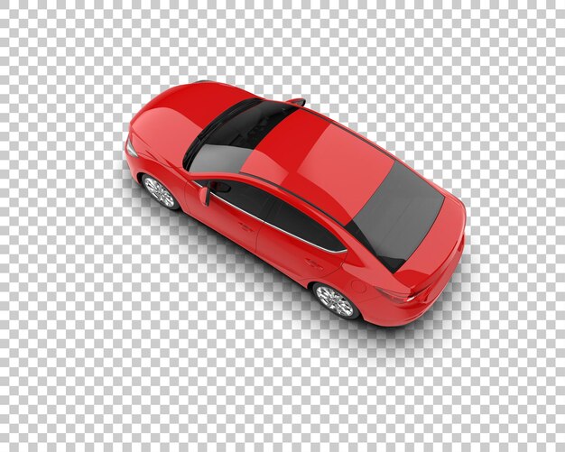 Ilustración de renderización 3D de automóviles modernos aislados en el fondo