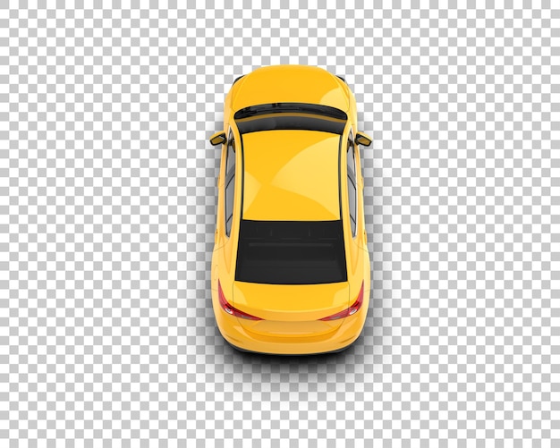 Ilustración de renderización 3D de automóviles modernos aislados en el fondo