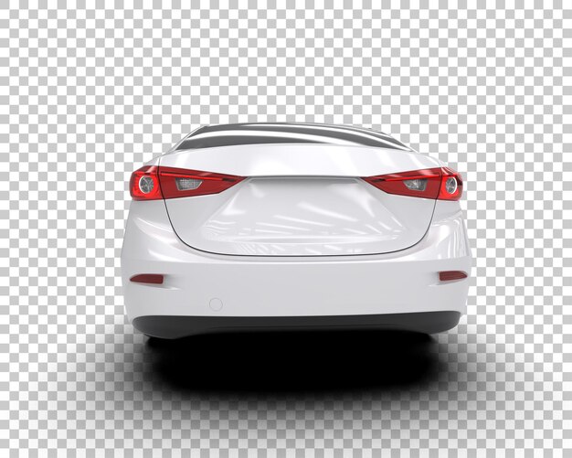 Ilustración de renderización 3D de automóviles modernos aislados en el fondo