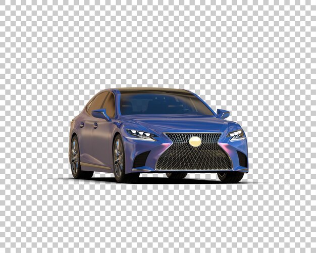Ilustración de renderización 3D de automóviles modernos aislados en el fondo