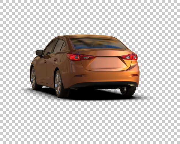 Ilustración de renderización 3D de automóviles modernos aislados en el fondo