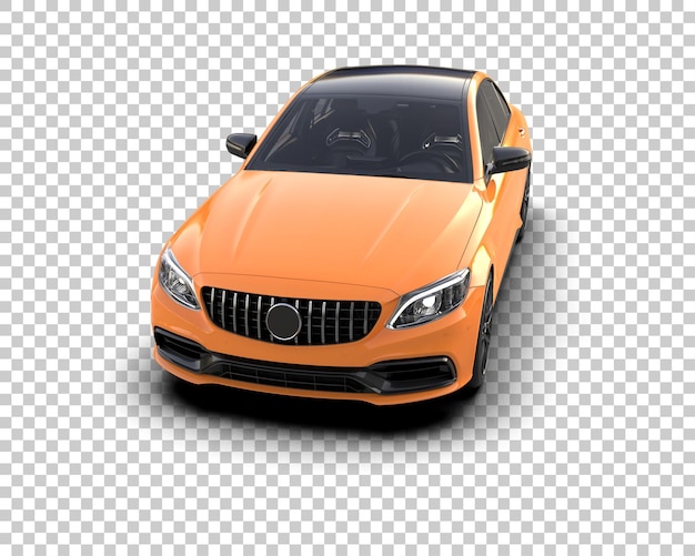 Ilustración de renderización 3D de automóviles modernos aislados en el fondo
