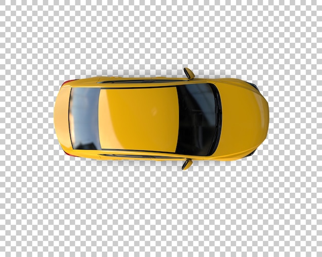 Ilustración de renderización 3D de automóviles modernos aislados en el fondo