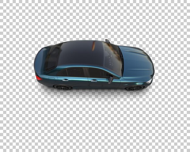 Ilustración de renderización 3D de automóviles modernos aislados en el fondo