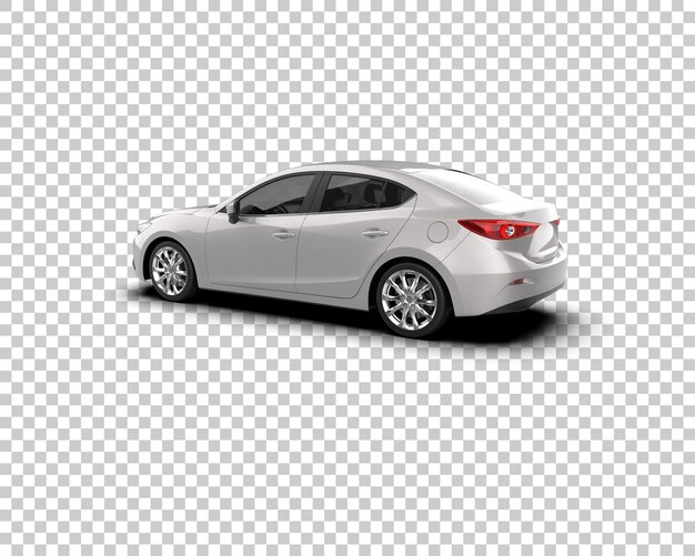 Ilustración de renderización 3D de automóviles modernos aislados en el fondo