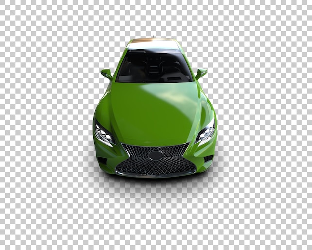 Ilustración de renderización 3D de automóviles modernos aislados en el fondo