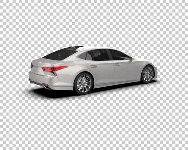 Ilustración de renderización 3D de automóviles modernos aislados en el fondo
