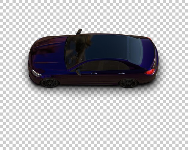 Ilustración de renderización 3D de automóviles modernos aislados en el fondo