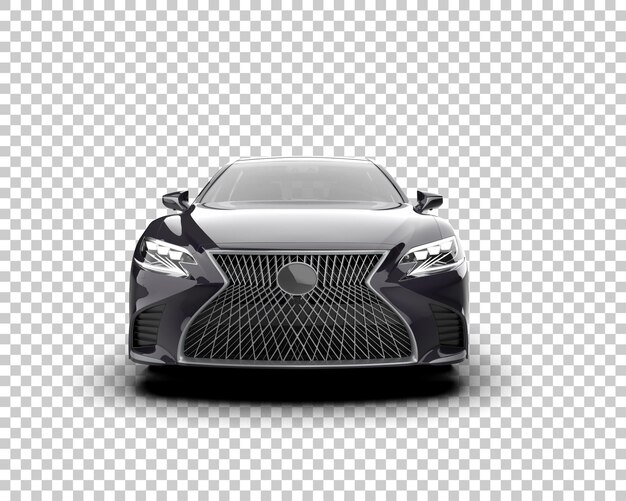 Ilustración de renderización 3D de automóviles modernos aislados en el fondo
