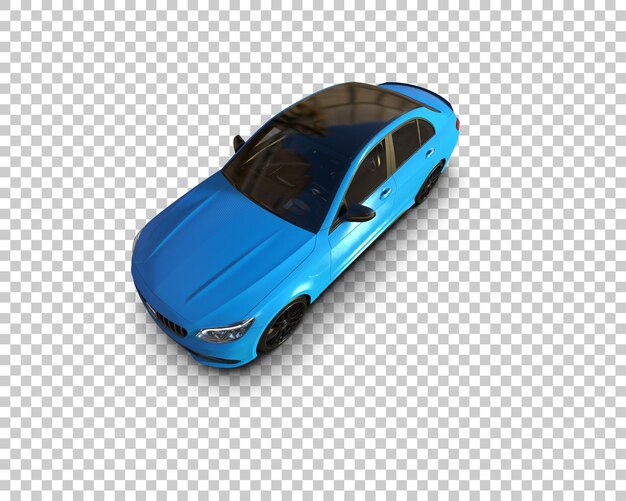 Ilustración de renderización 3D de automóviles modernos aislados en el fondo