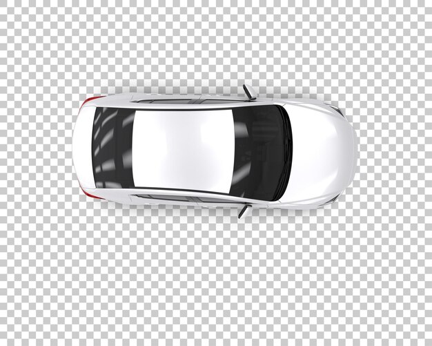 Ilustración de renderización 3D de automóviles modernos aislados en el fondo