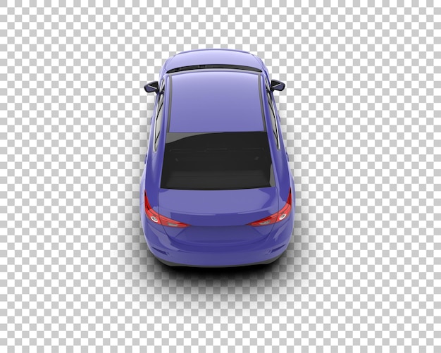 Ilustración de renderización 3D de automóviles modernos aislados en el fondo