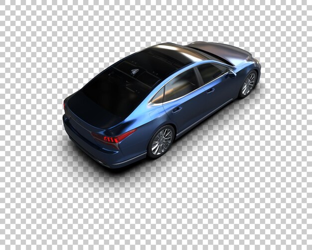 Ilustración de renderización 3D de automóviles modernos aislados en el fondo
