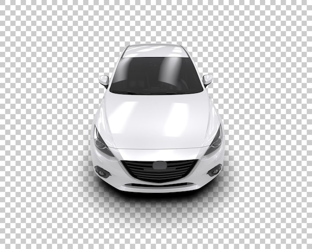 Ilustración de renderización 3D de automóviles modernos aislados en el fondo