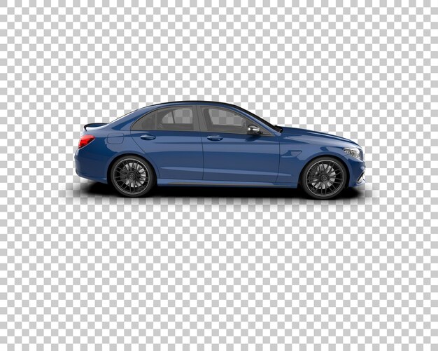 Ilustración de renderización 3D de automóviles modernos aislados en el fondo