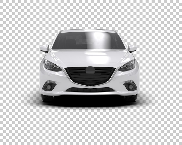 Ilustración de renderización 3D de automóviles modernos aislados en el fondo