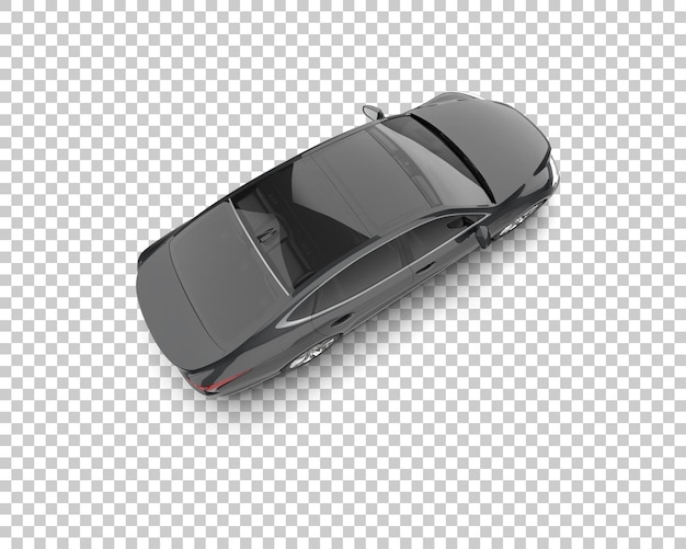 Ilustración de renderización 3D de automóviles modernos aislados en el fondo