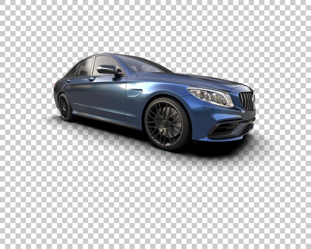 Ilustración de renderización 3D de automóviles modernos aislados en el fondo