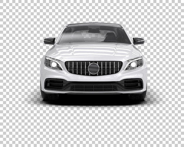Ilustración de renderización 3D de automóviles modernos aislados en el fondo