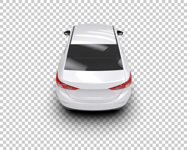 Ilustración de renderización 3D de automóviles modernos aislados en el fondo