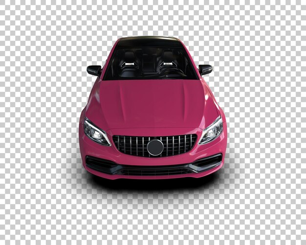 Ilustración de renderización 3D de automóviles modernos aislados en el fondo