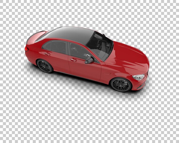 Ilustración de renderización 3D de automóviles modernos aislados en el fondo