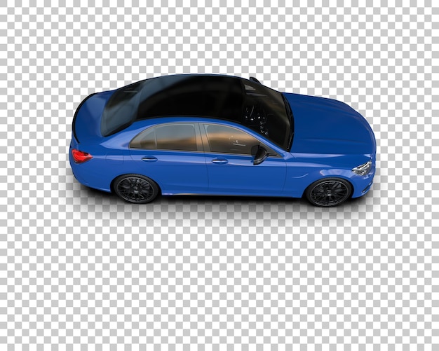 Ilustración de renderización 3D de automóviles modernos aislados en el fondo