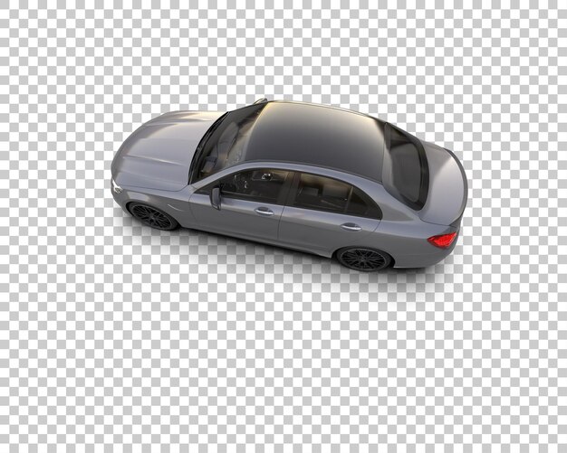 Ilustración de renderización 3D de automóviles modernos aislados en el fondo