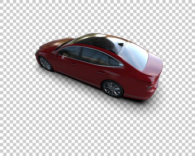Ilustración de renderización 3D de automóviles modernos aislados en el fondo
