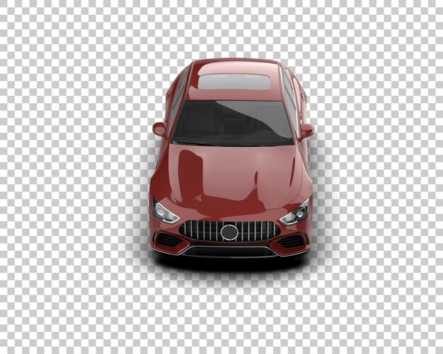 Ilustración de renderización 3D de automóviles modernos aislados en el fondo