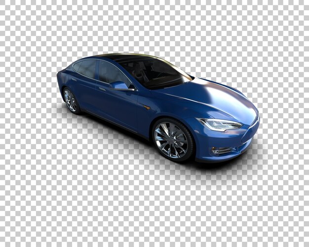 Ilustración de renderización 3D de automóviles modernos aislados en el fondo