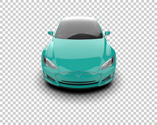 Ilustración de renderización 3D de automóviles modernos aislados en el fondo