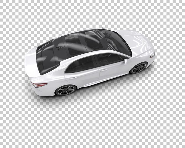 Ilustración de renderización 3D de automóviles modernos aislados en el fondo