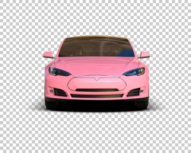 Ilustración de renderización 3D de automóviles modernos aislados en el fondo